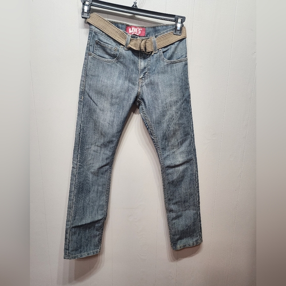 Levi's 511 Skinny‎ Jeans 25 x 25 Belted Casual B346 - Picture 1 of 5